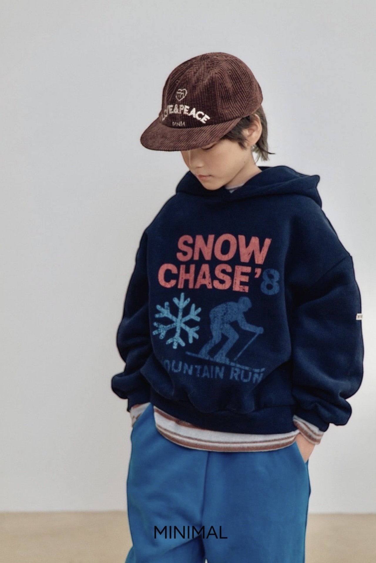 《予約》Corduroy Love & Peace Cap / MINIMAL（kids）