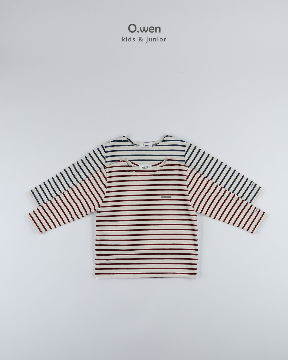 《予約》Boat Neck Striped Tee / O.wen