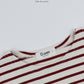 《予約》Boat Neck Striped Tee / O.wen