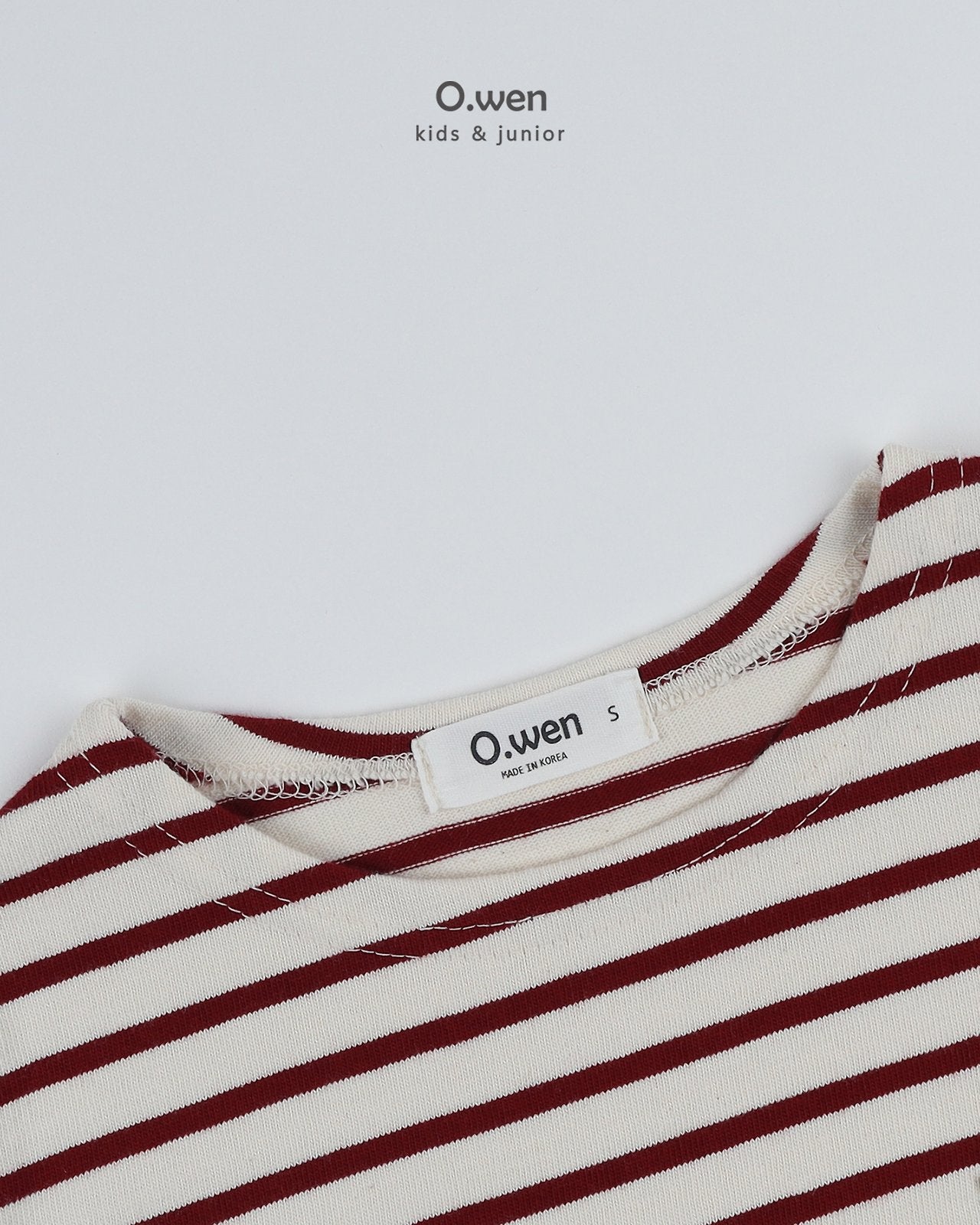 《予約》Boat Neck Striped Tee / O.wen