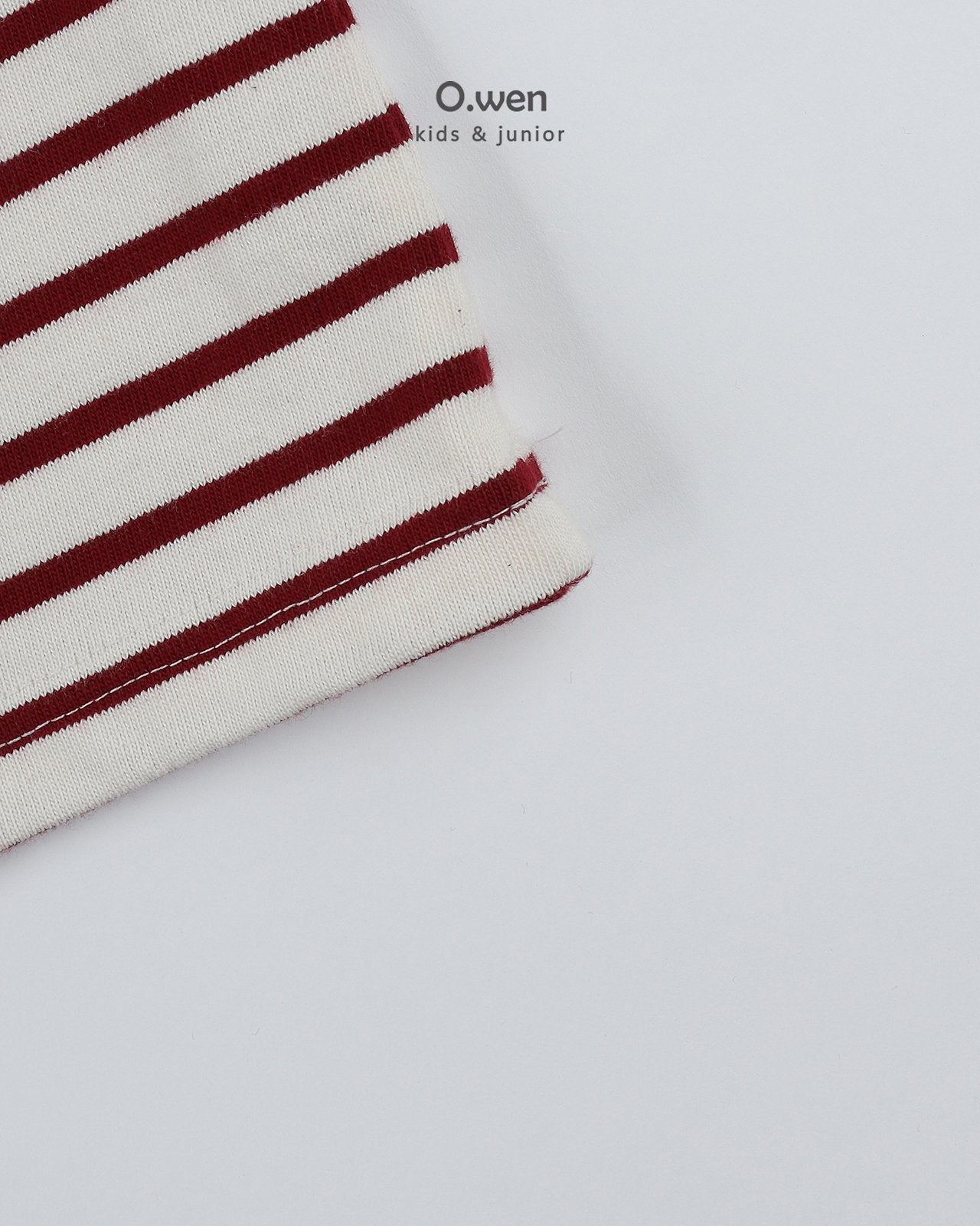 《予約》Boat Neck Striped Tee / O.wen