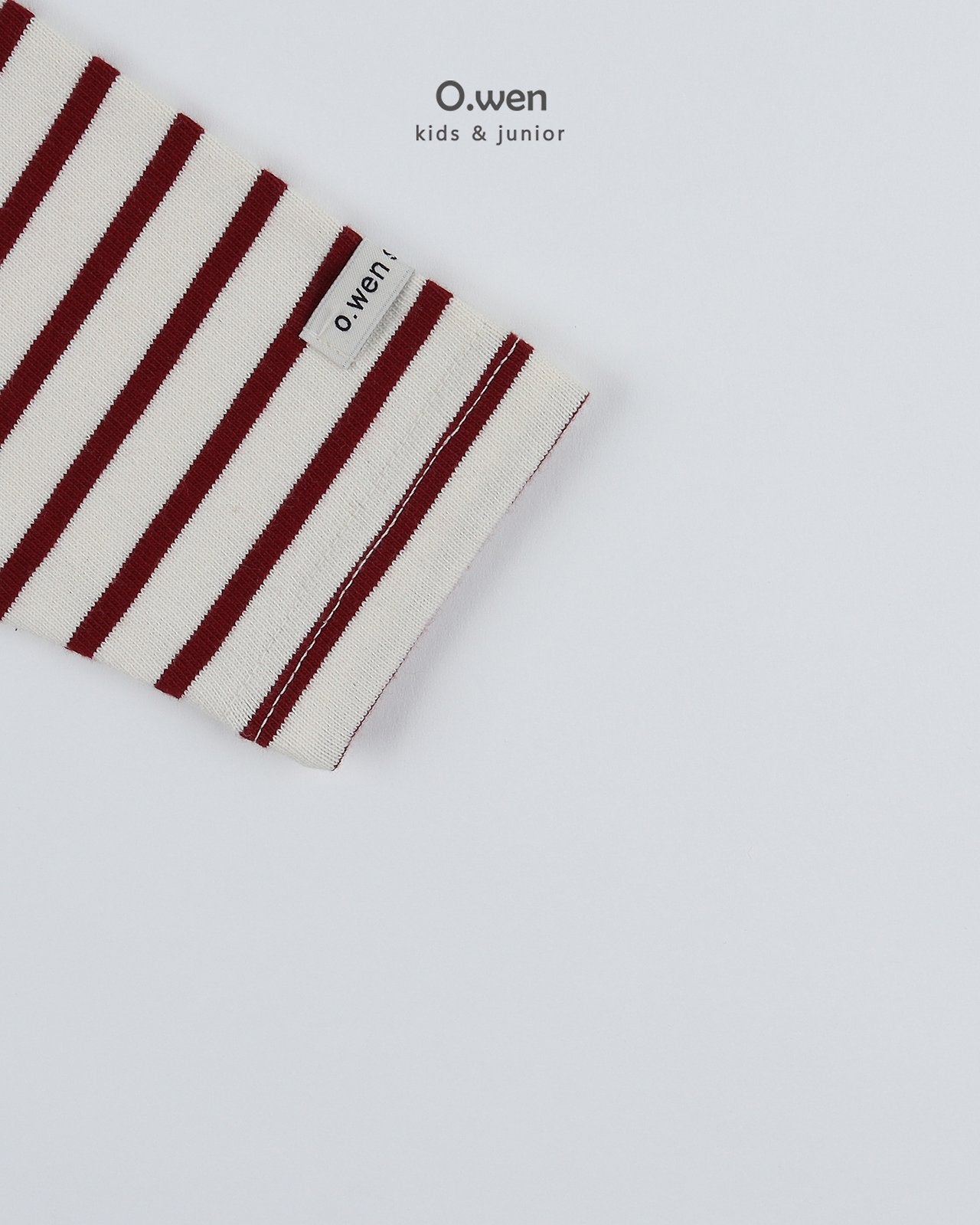 《予約》Boat Neck Striped Tee / O.wen