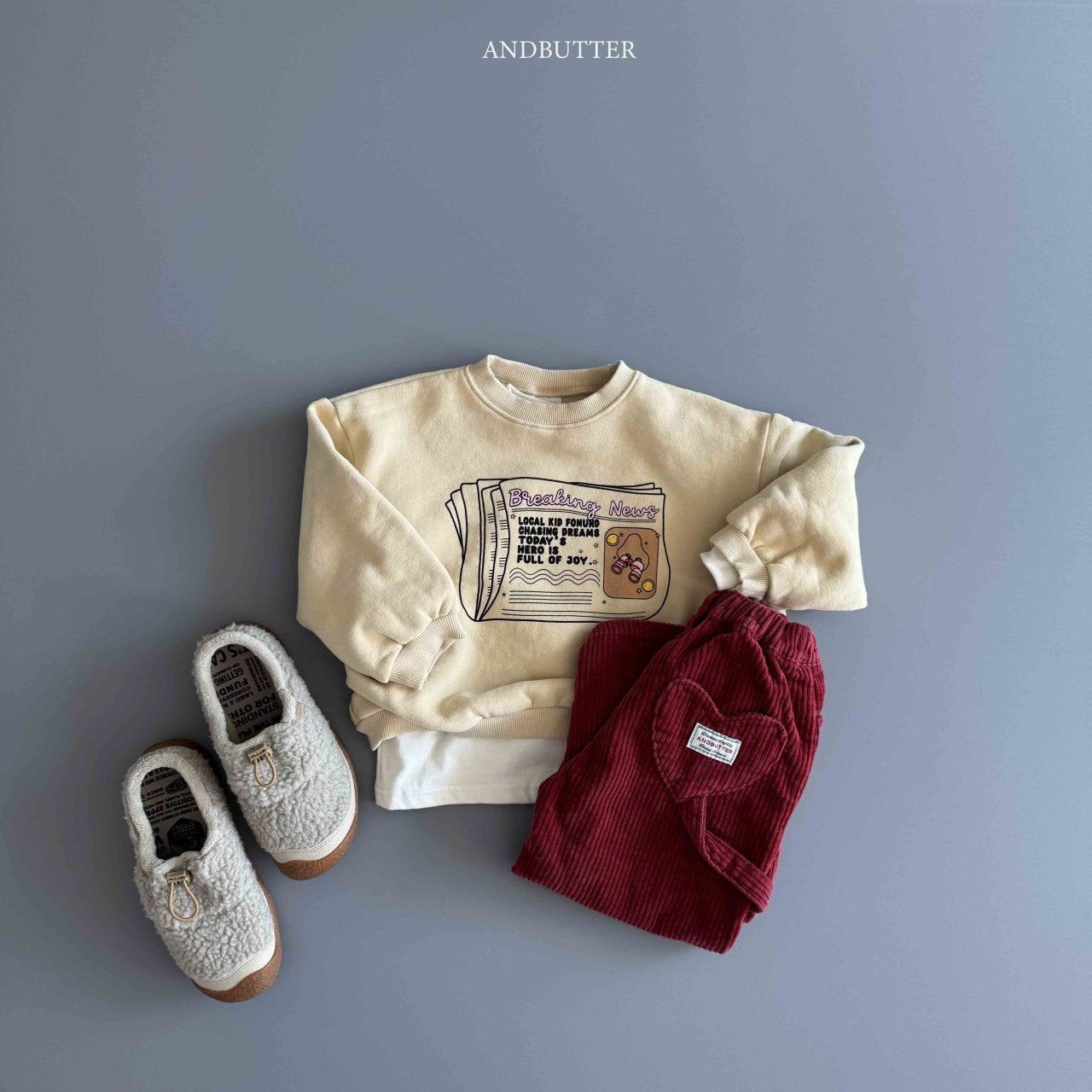 《予約》Paper Day Man to Man / andbutter