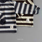 《予約》Stripe Patch Turtleneck / andbutter