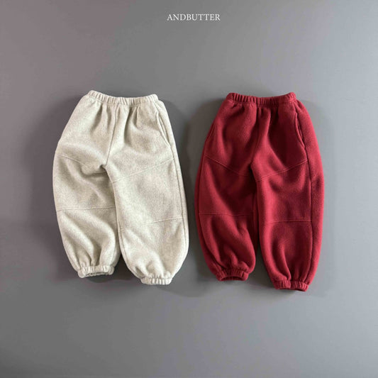 《予約》Fleece Line Jogger Pants / andbutter