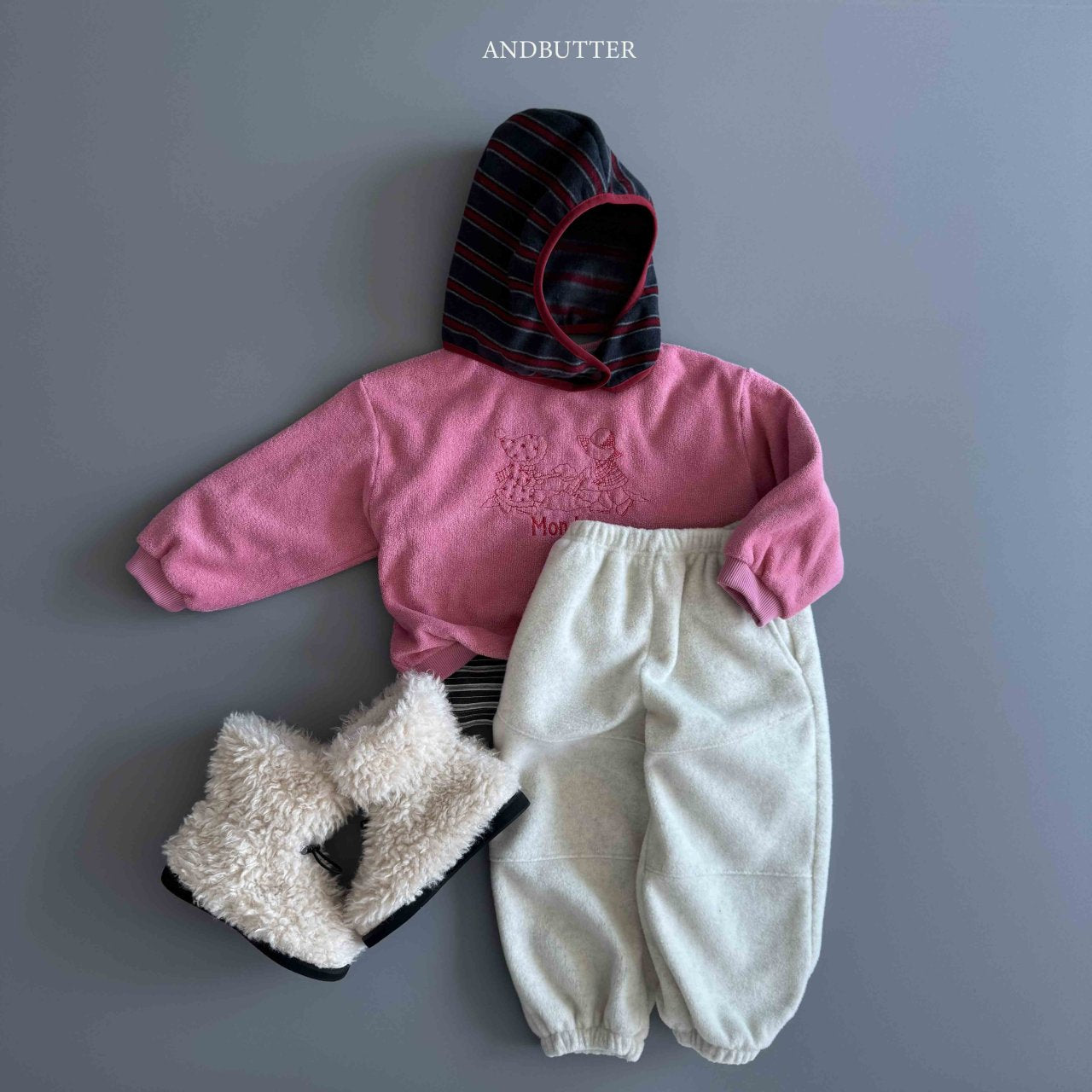 《予約》Fleece Line Jogger Pants / andbutter