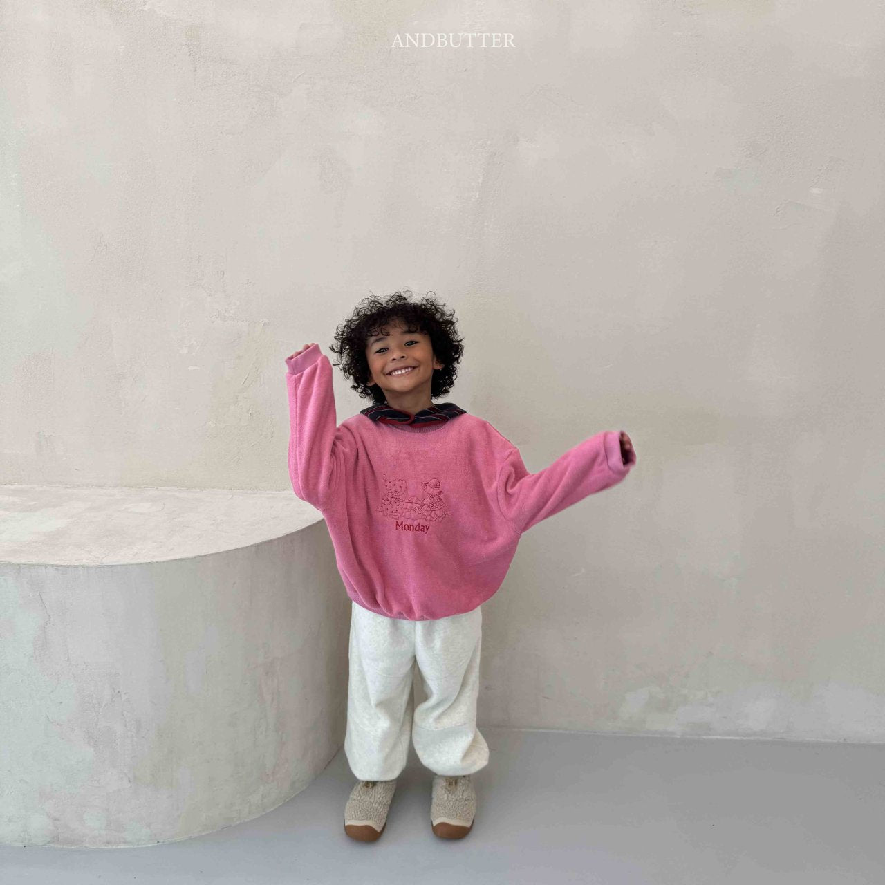 《予約》Fleece Line Jogger Pants / andbutter