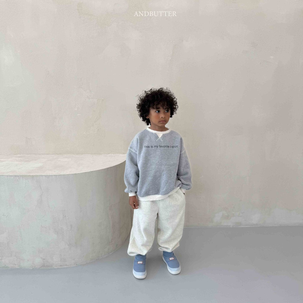 《予約》Fleece Line Jogger Pants / andbutter