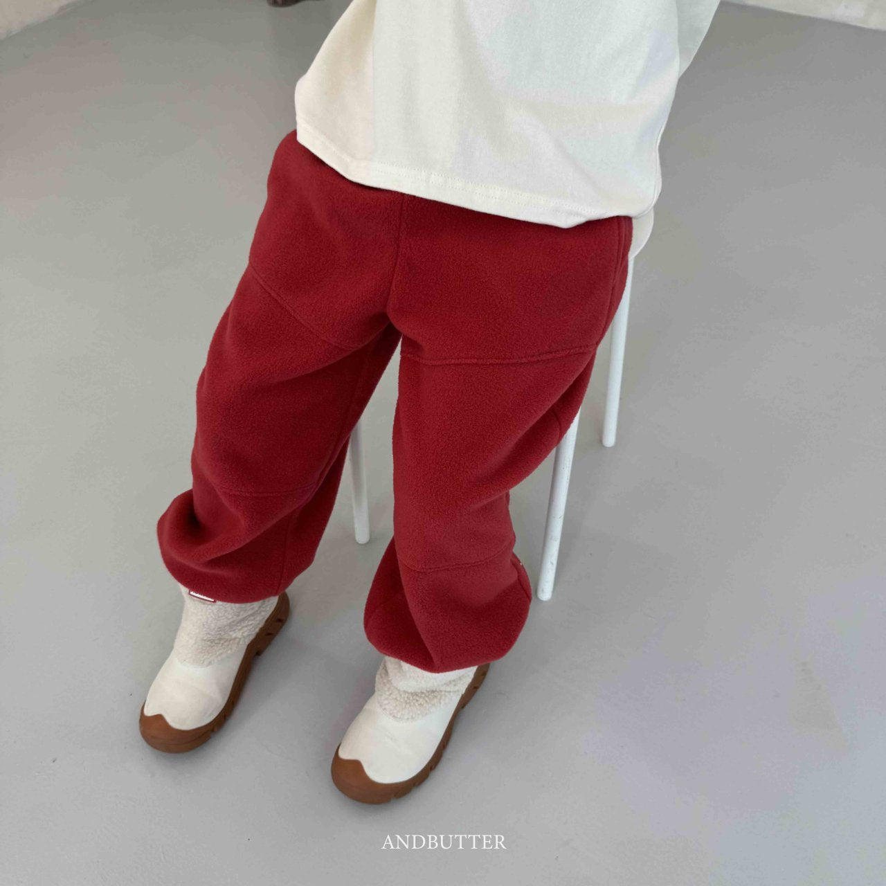 《予約》Fleece Line Jogger Pants / andbutter