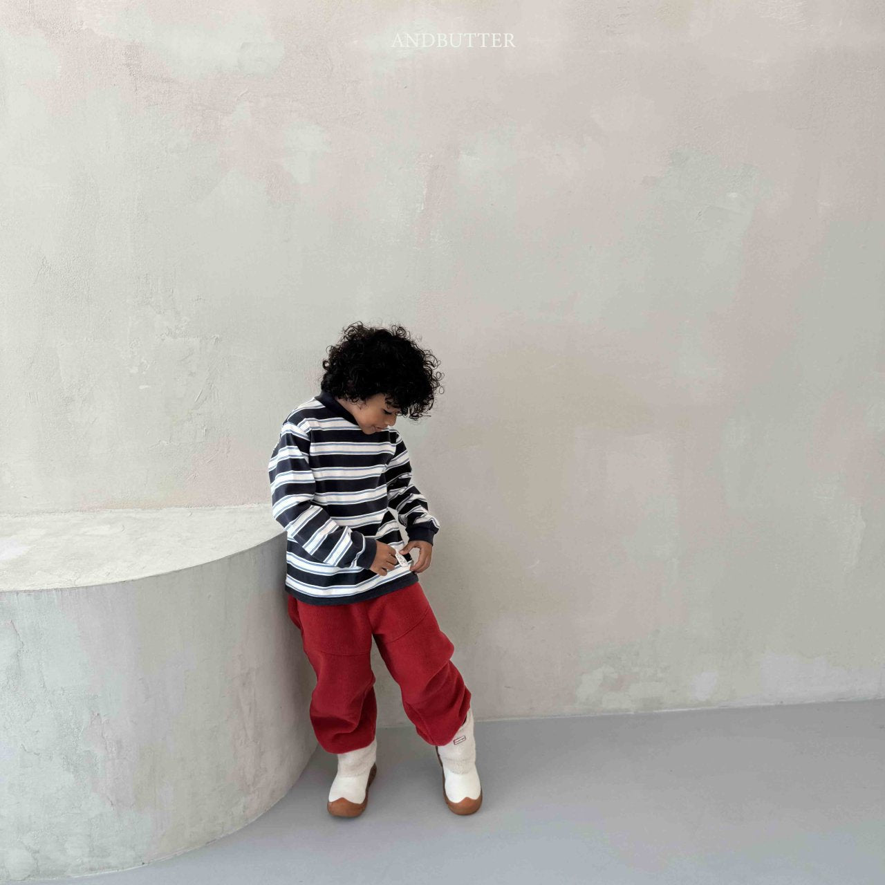 《予約》Fleece Line Jogger Pants / andbutter