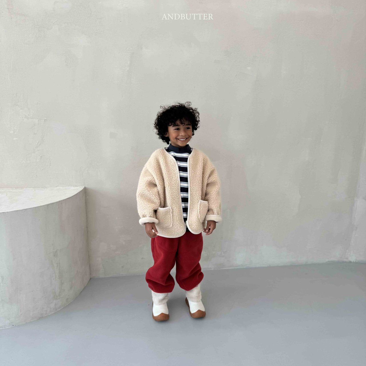 《予約》Fleece Line Jogger Pants / andbutter