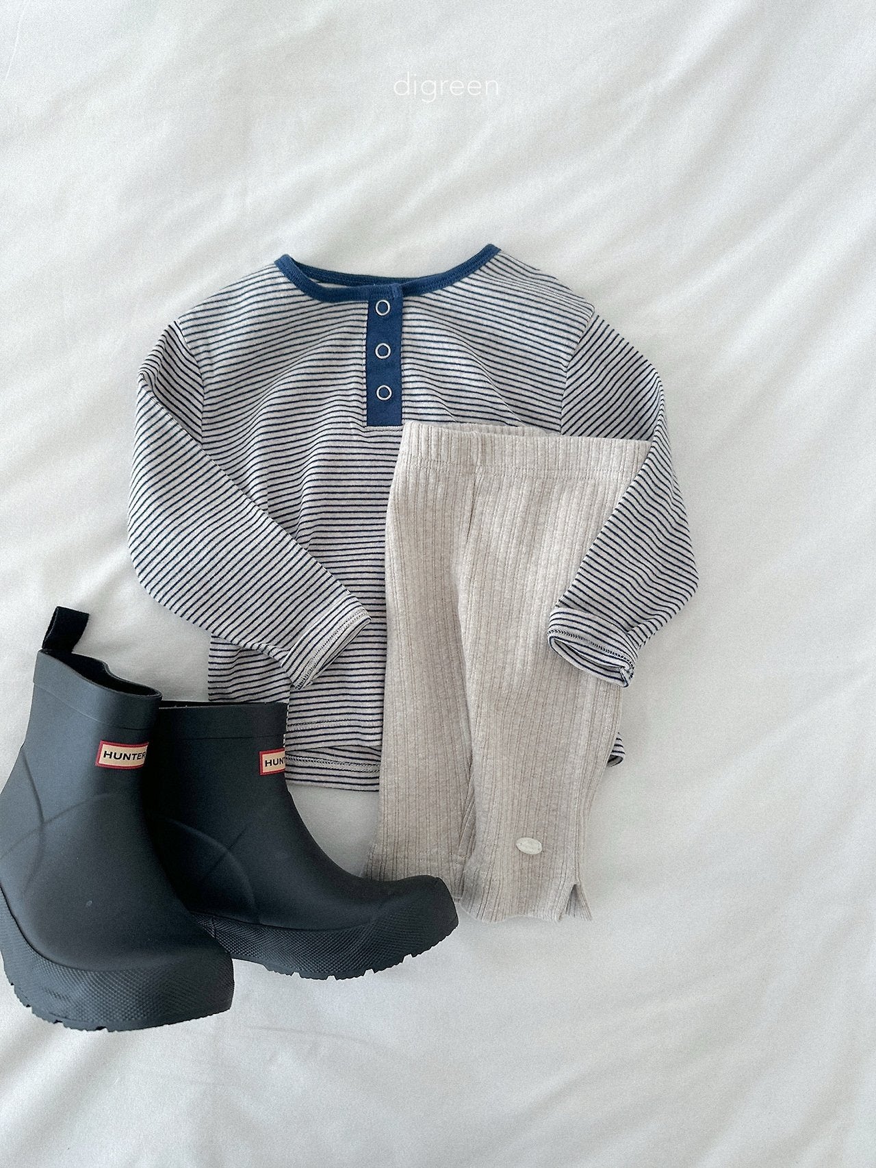 《予約》Rib Capri Leggings / digreen
