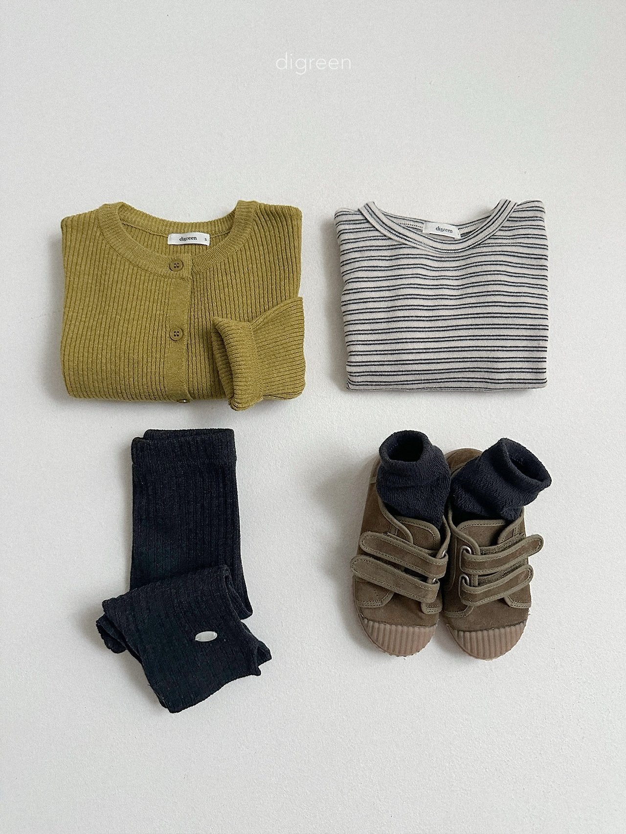 《予約》Rib Capri Leggings / digreen