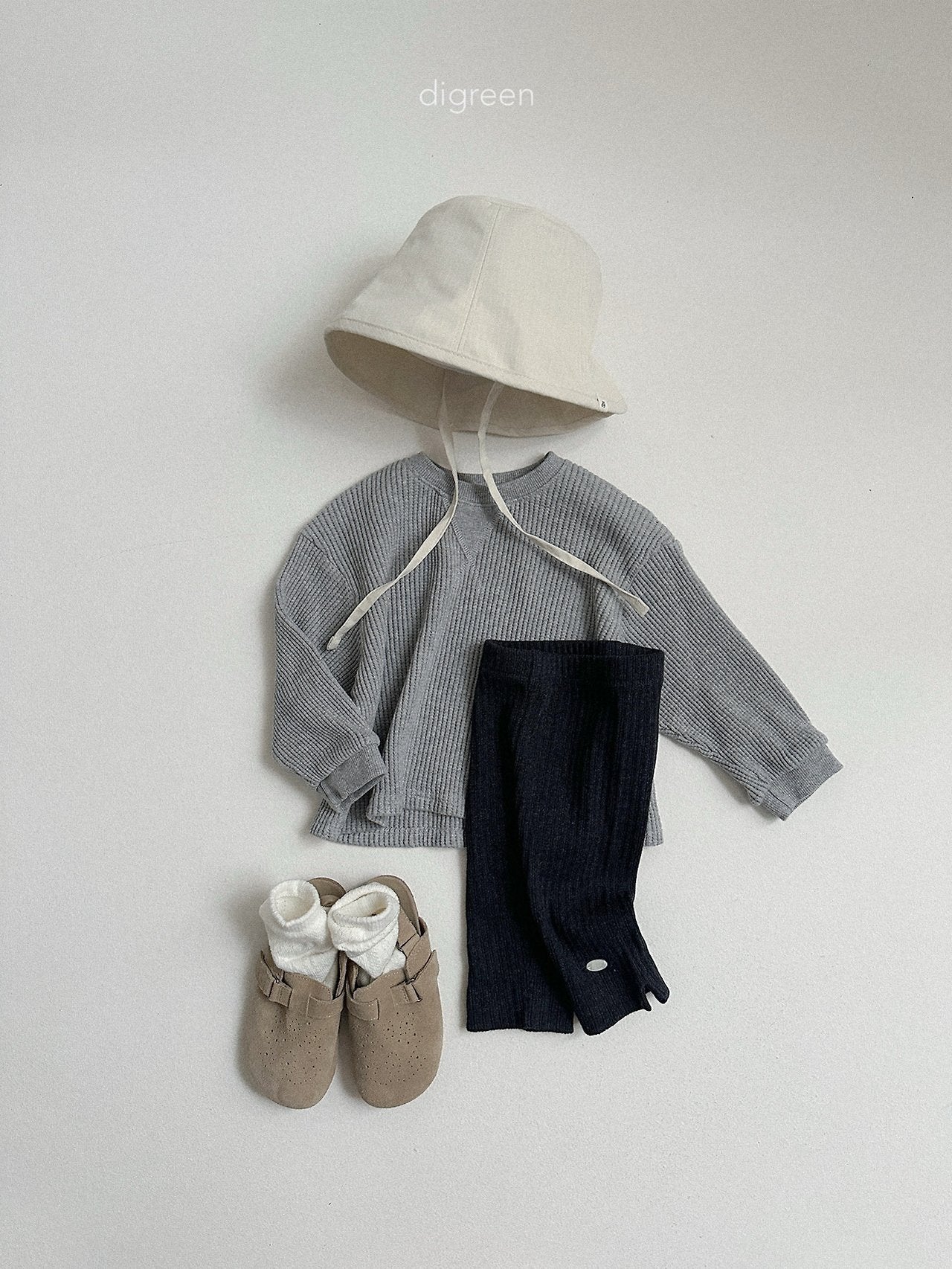 《予約》Rib Capri Leggings / digreen