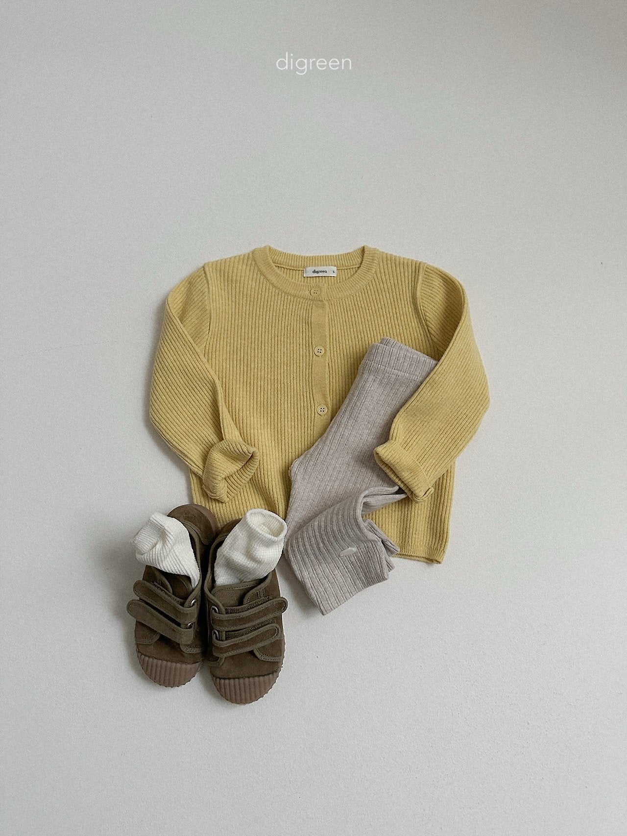 《予約》Rib Capri Leggings / digreen