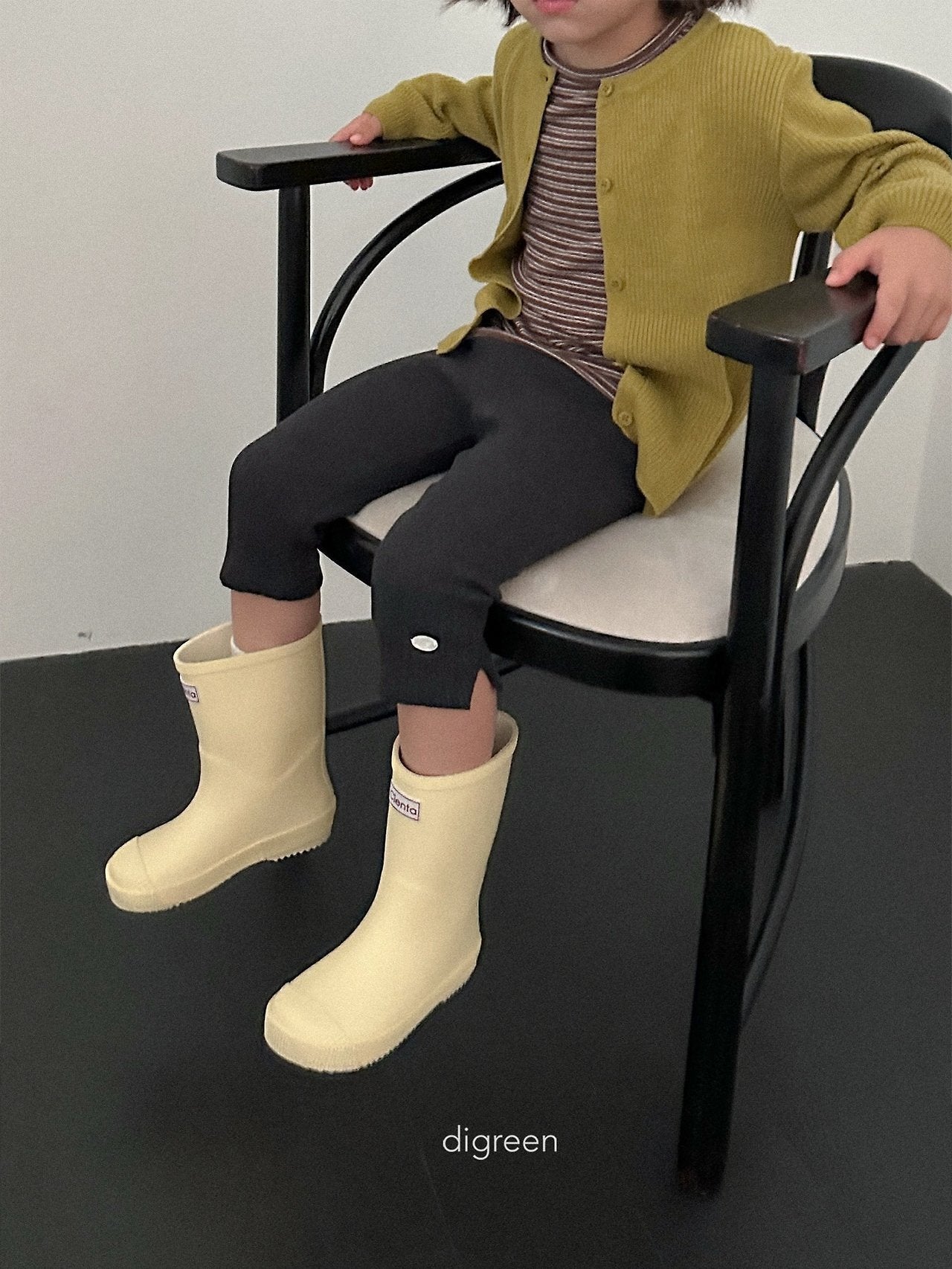 《予約》Rib Capri Leggings / digreen
