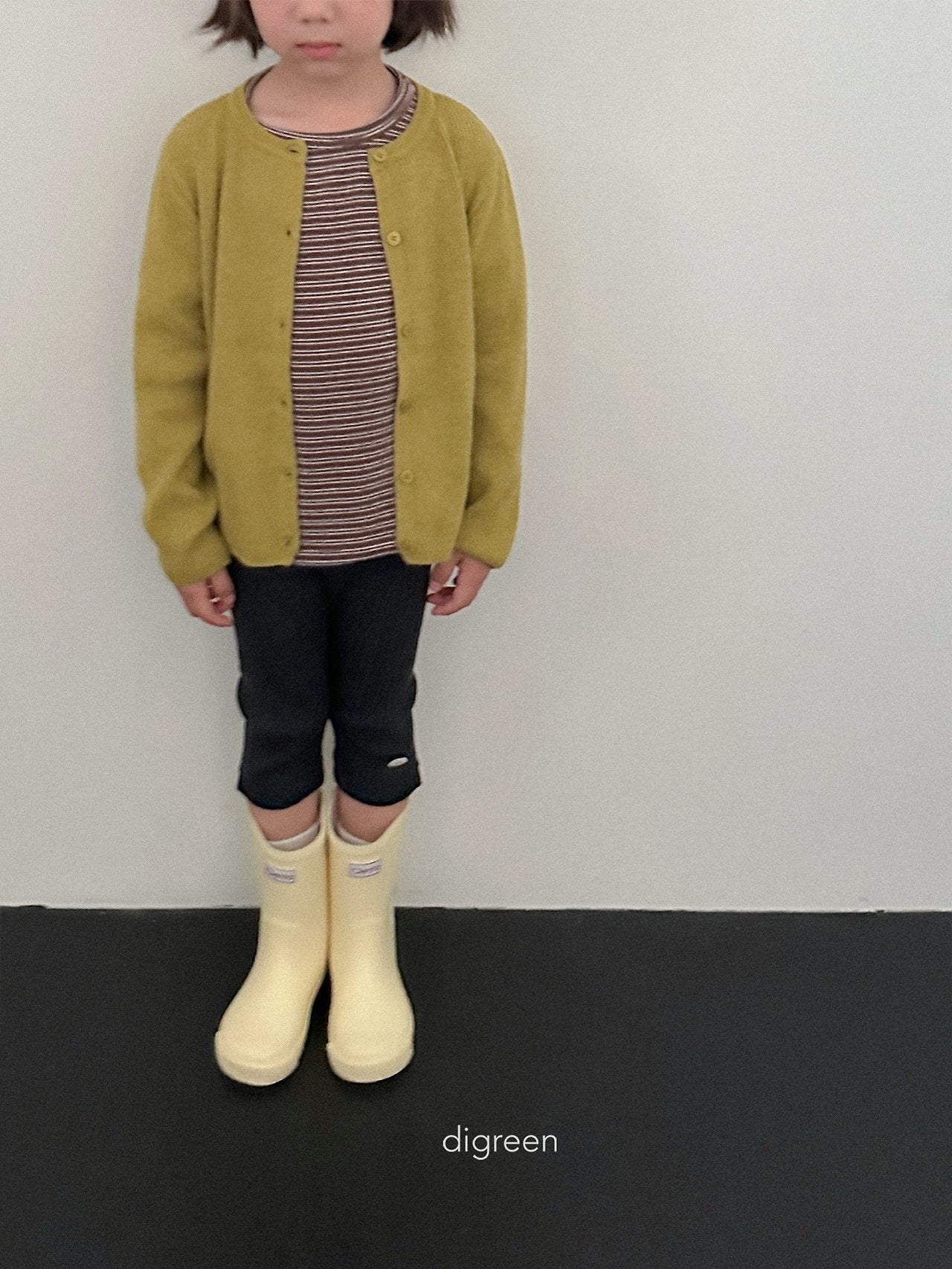 《予約》Rib Capri Leggings / digreen