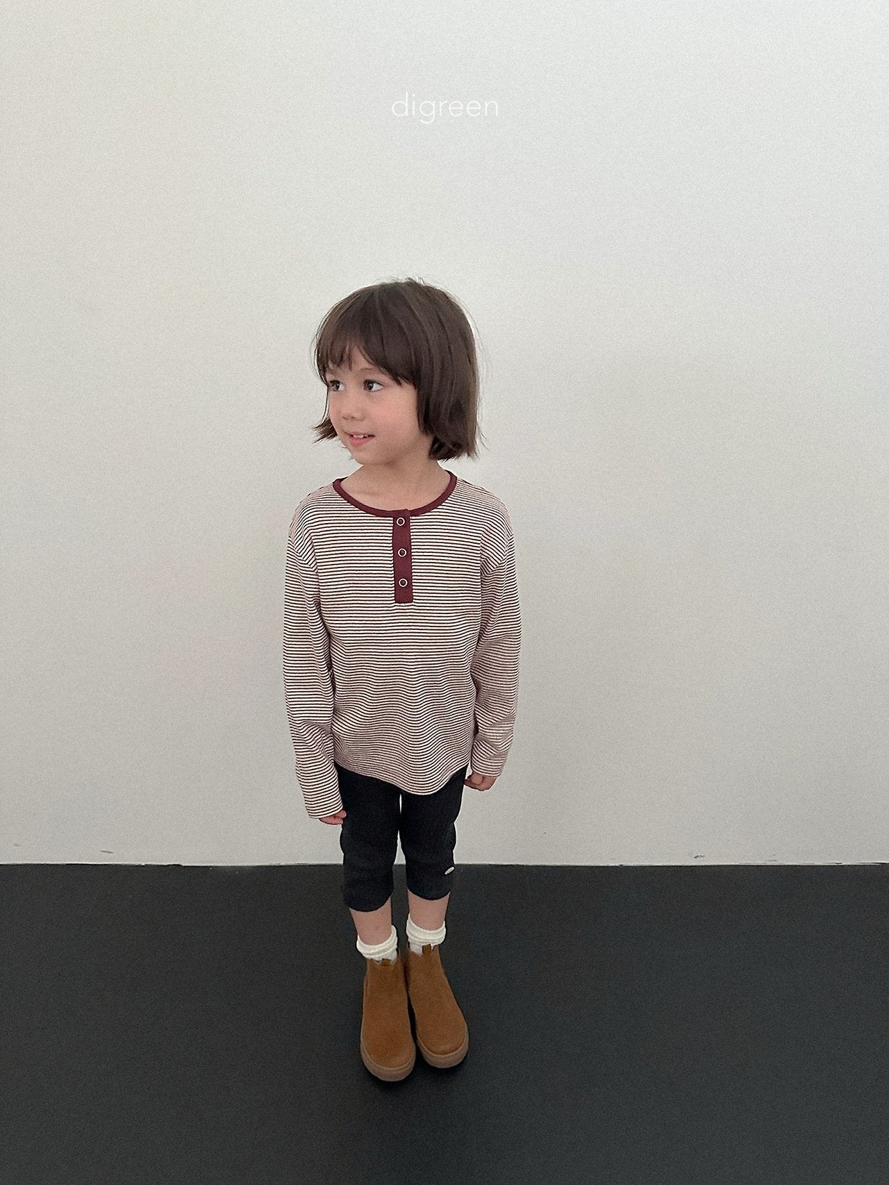 《予約》Rib Capri Leggings / digreen
