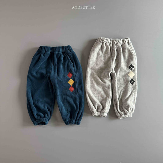 《予約》Argyle Terry Jogger Pants / andbutter