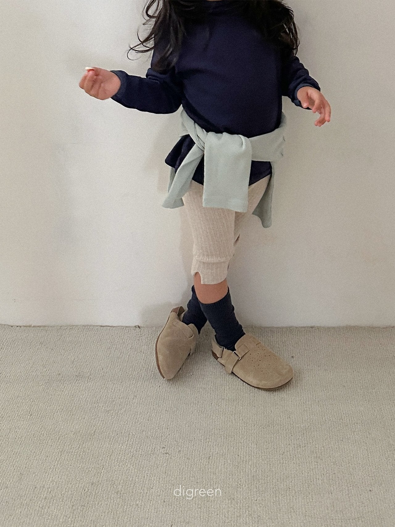 《予約》Rib Capri Leggings / digreen