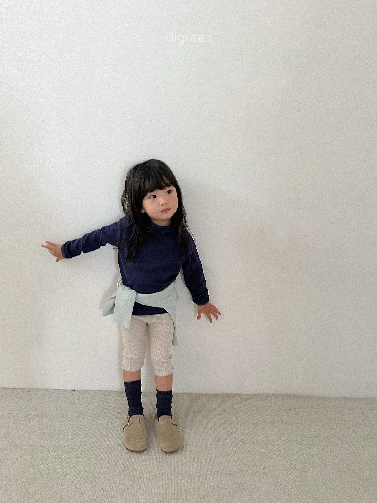 《予約》Rib Capri Leggings / digreen