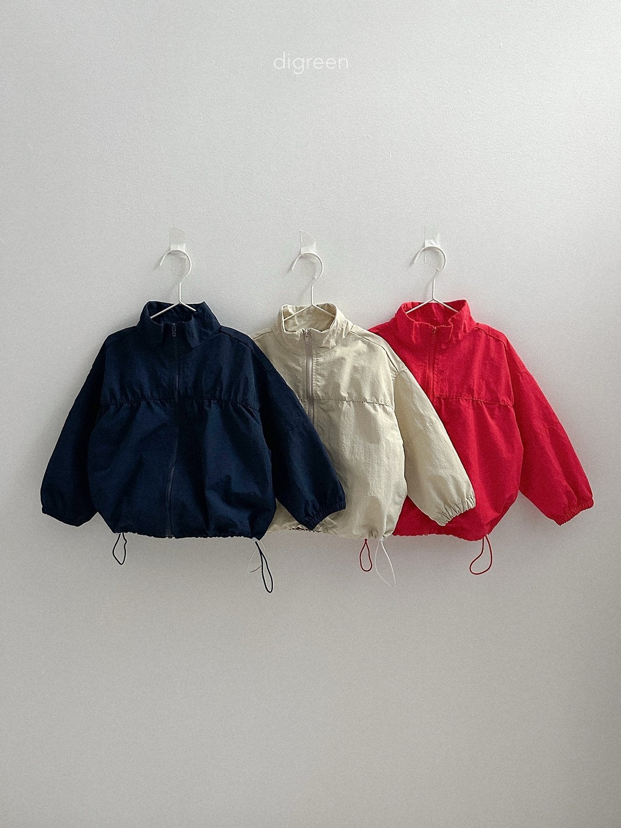 《予約》Rib Windbreaker / digreen