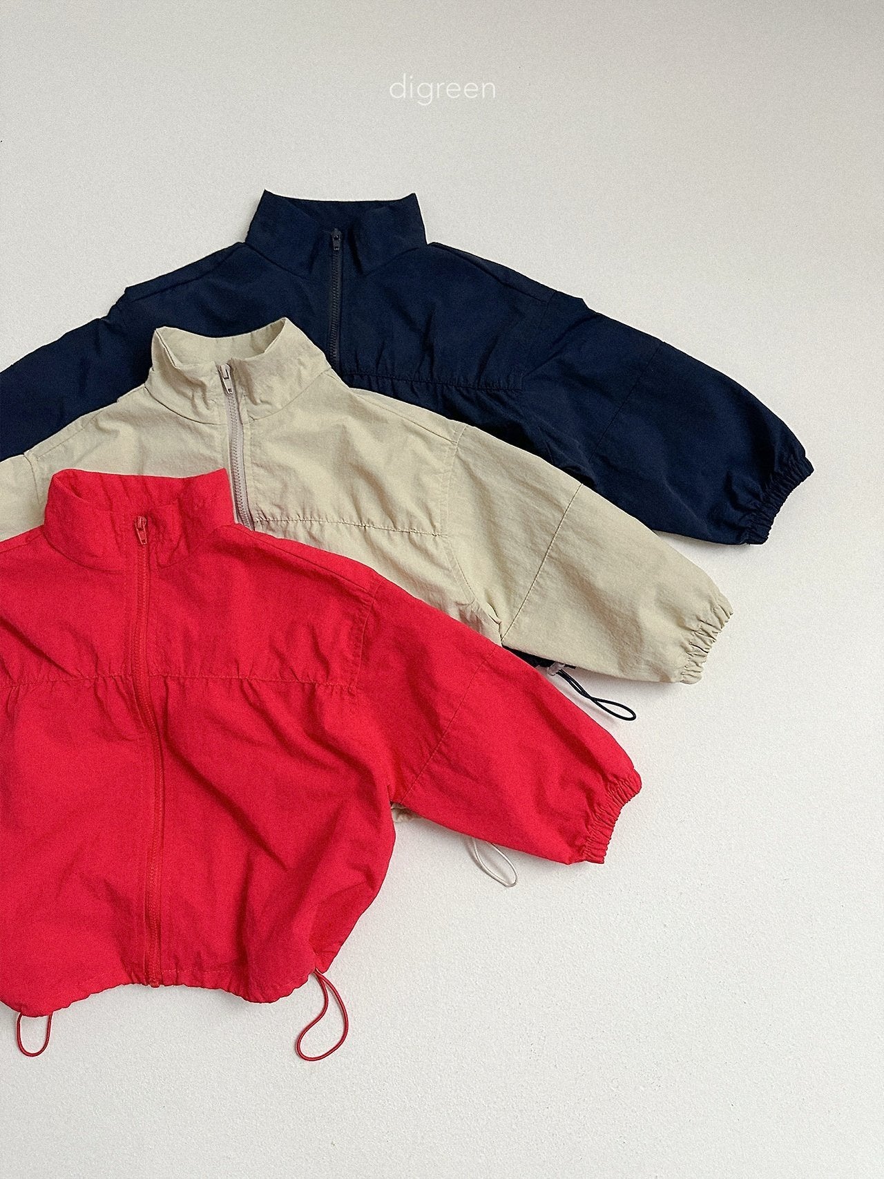 《予約》Rib Windbreaker / digreen