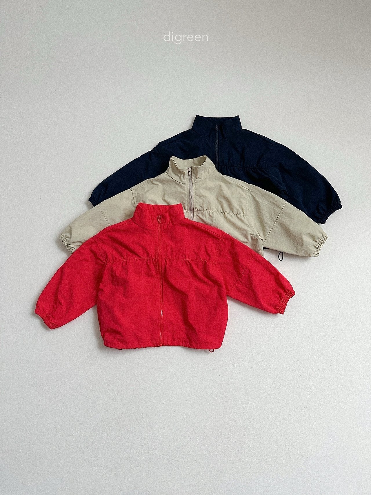 《予約》Rib Windbreaker / digreen