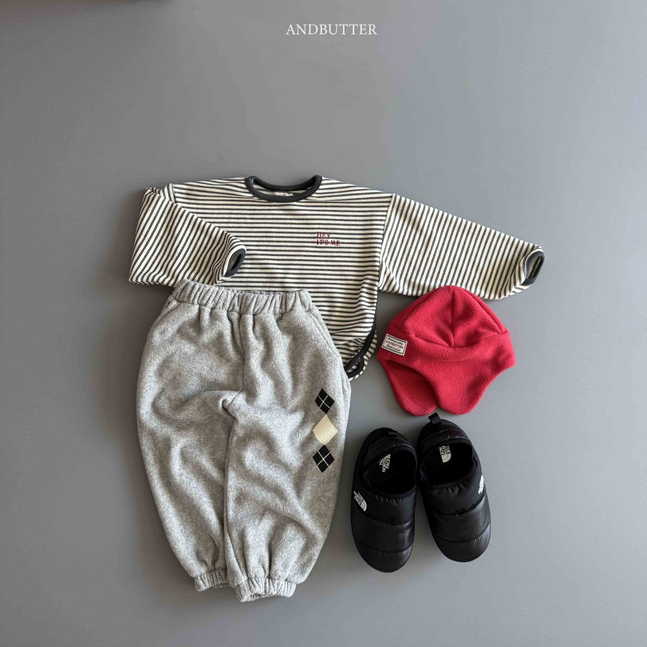 《予約》Argyle Terry Jogger Pants / andbutter