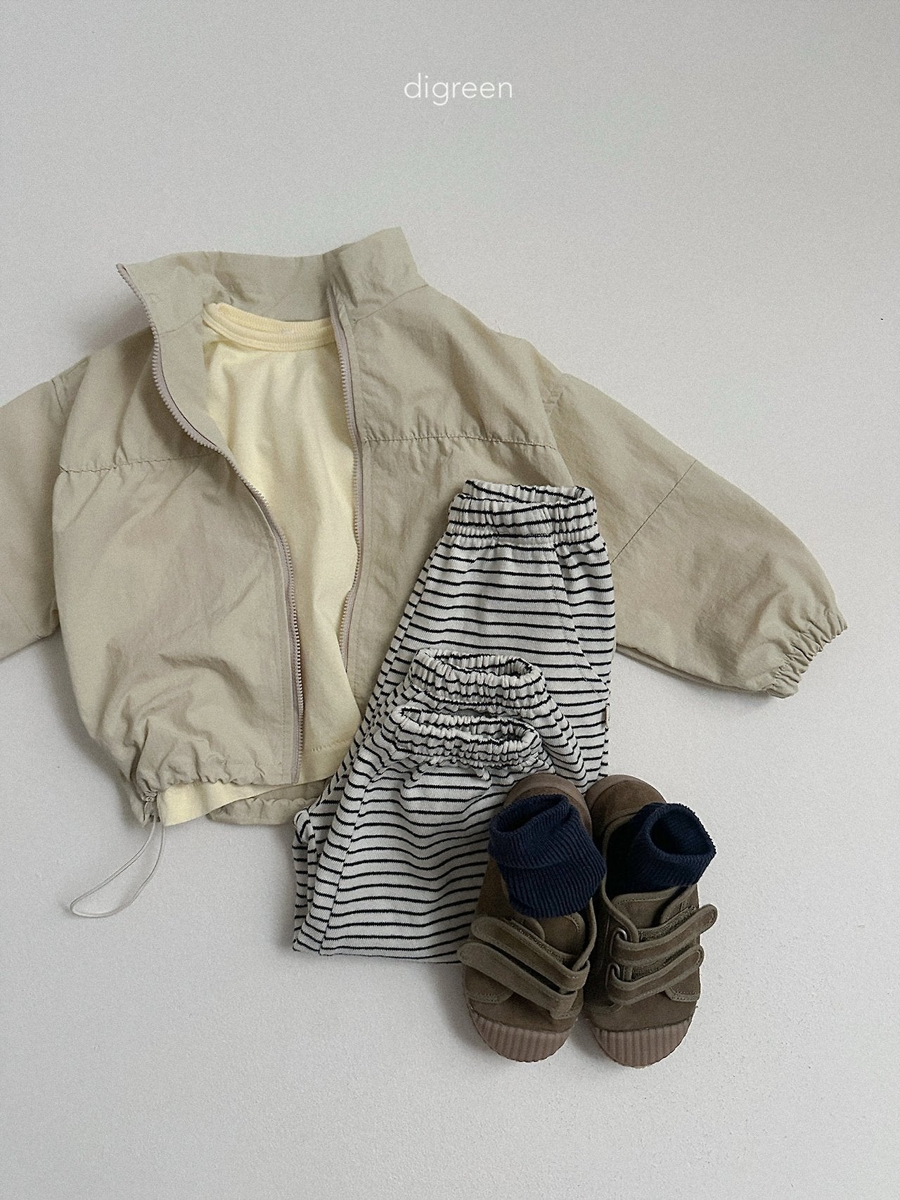 《予約》Rib Windbreaker / digreen