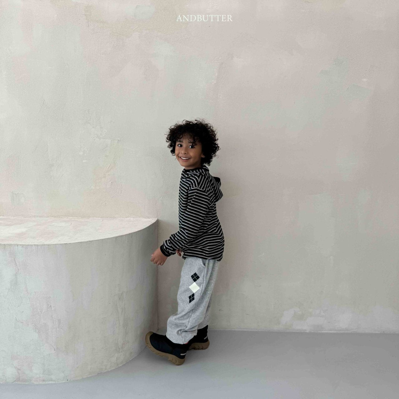 《予約》Argyle Terry Jogger Pants / andbutter