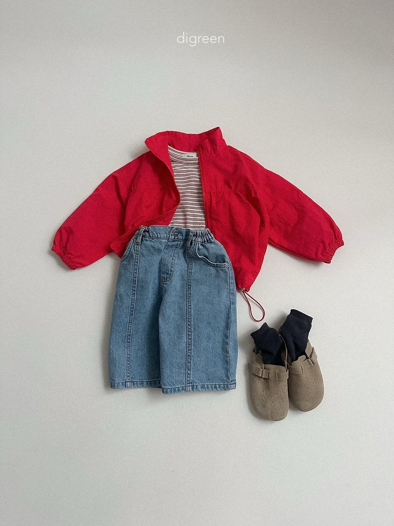 《予約》Rib Windbreaker / digreen