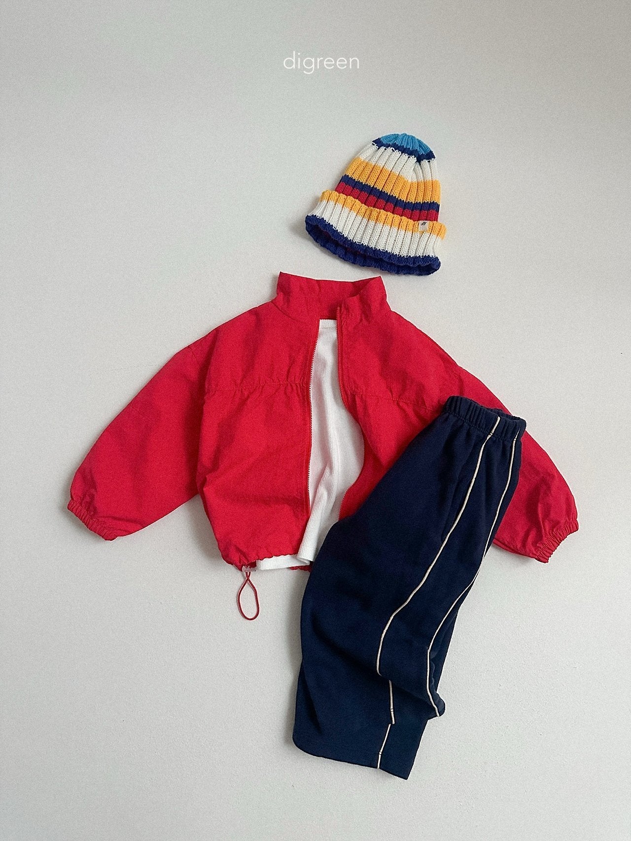 《予約》Rib Windbreaker / digreen