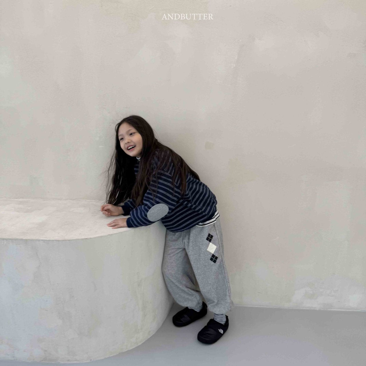 《予約》Argyle Terry Jogger Pants / andbutter