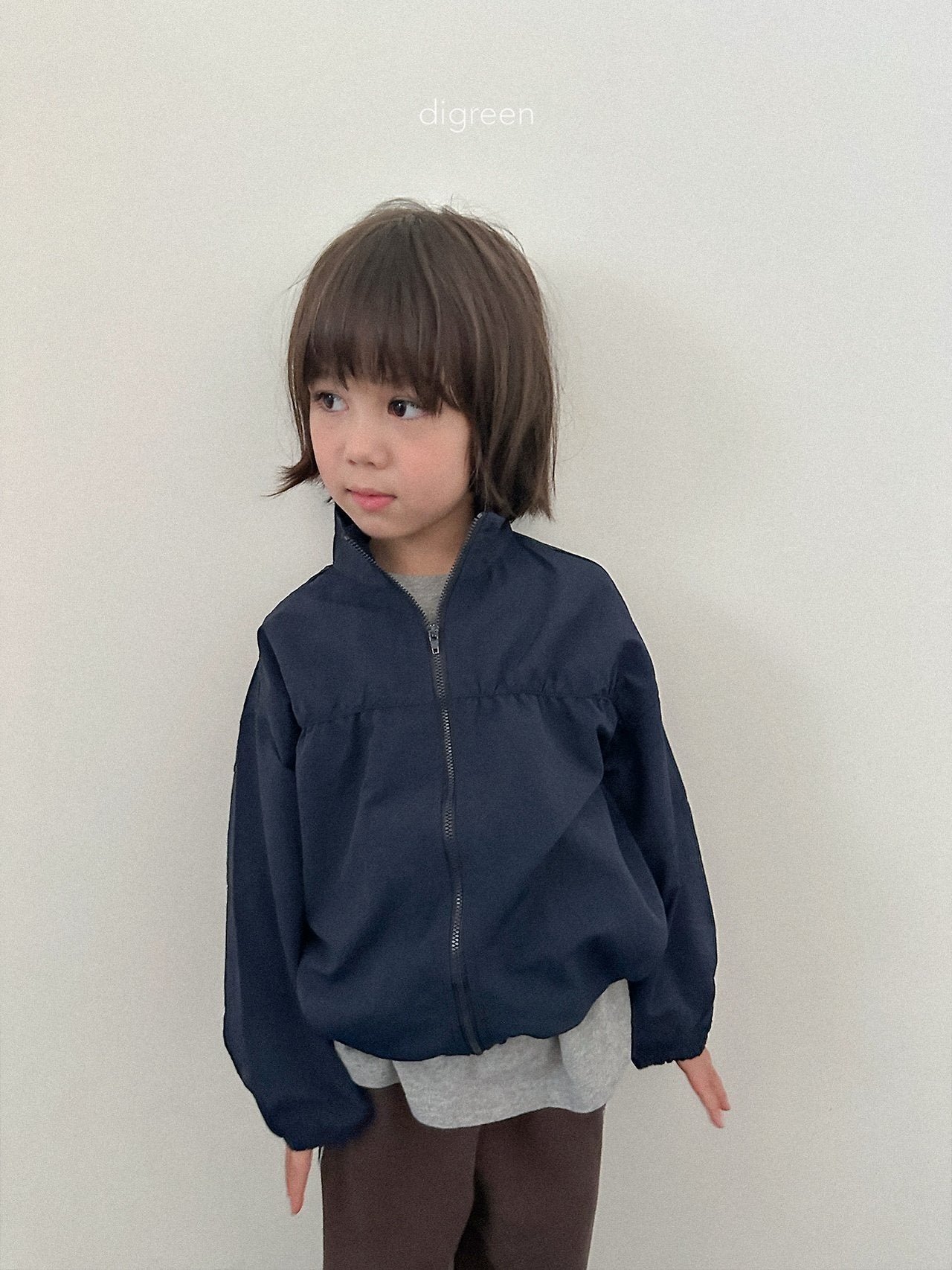 《予約》Rib Windbreaker / digreen