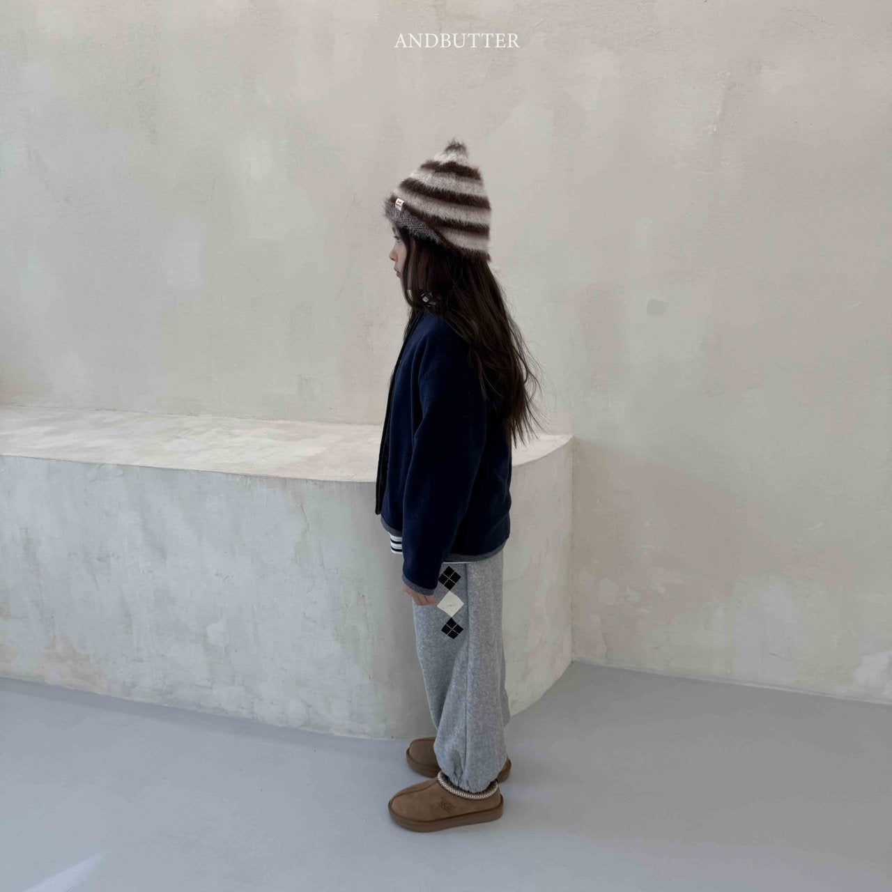 《予約》Argyle Terry Jogger Pants / andbutter