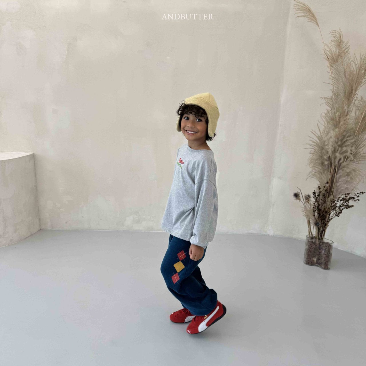 《予約》Argyle Terry Jogger Pants / andbutter