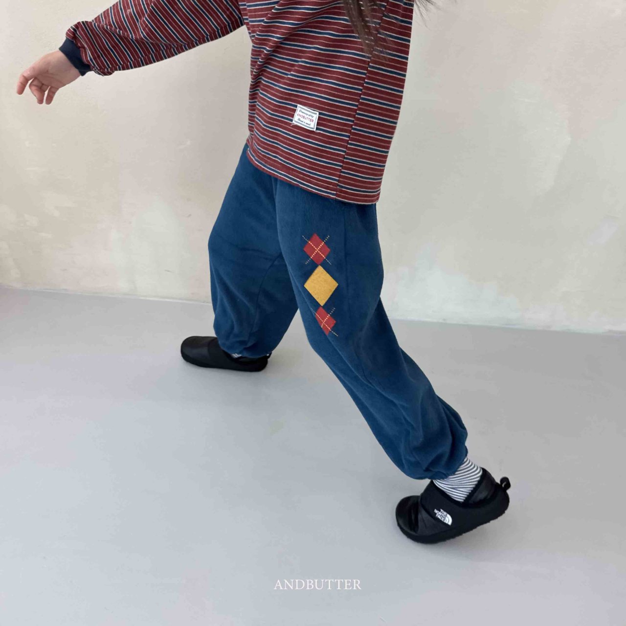 《予約》Argyle Terry Jogger Pants / andbutter