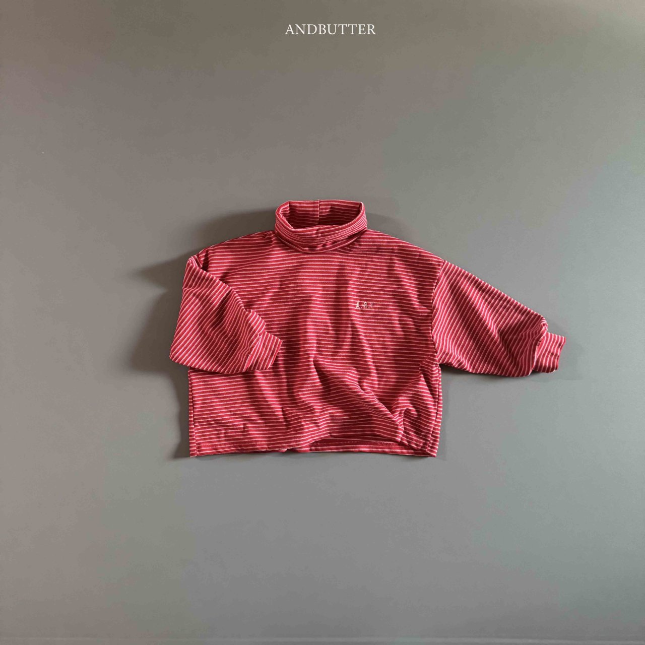 《予約》Art Stripe Turtleneck / andbutter