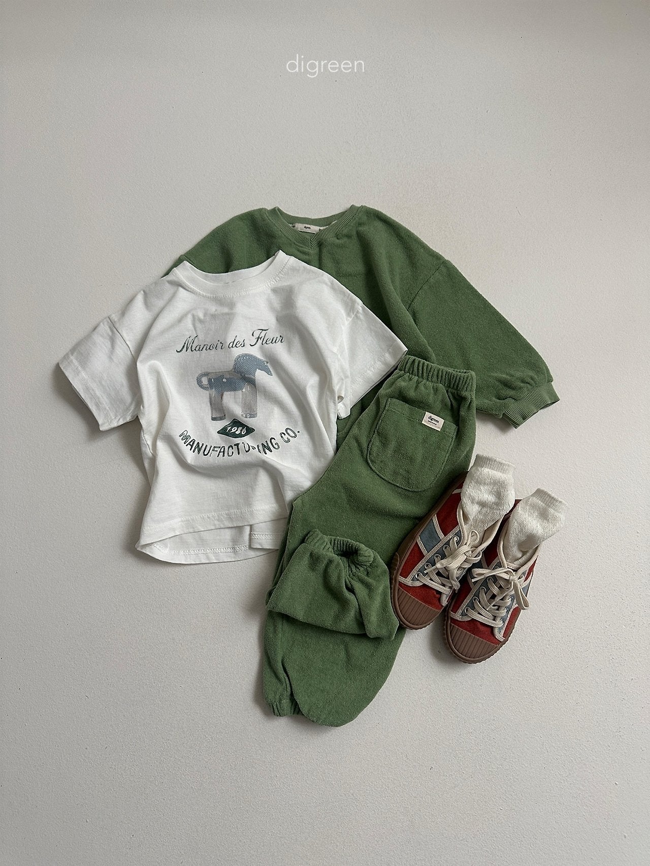 《予約》Sand Terry Jogger Pants / digreen