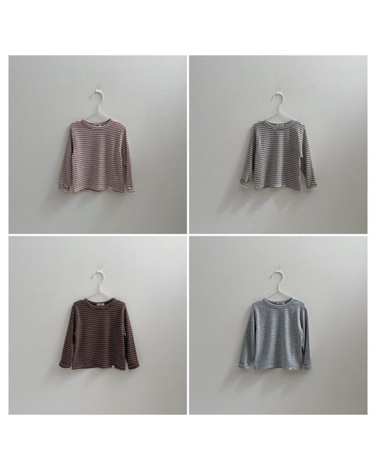 《予約》Stripe Latte Tee / digreen
