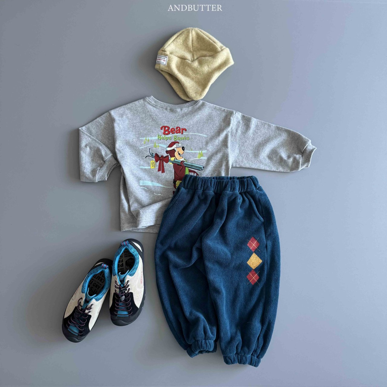 《予約》Santa Bear Tee / andbutter