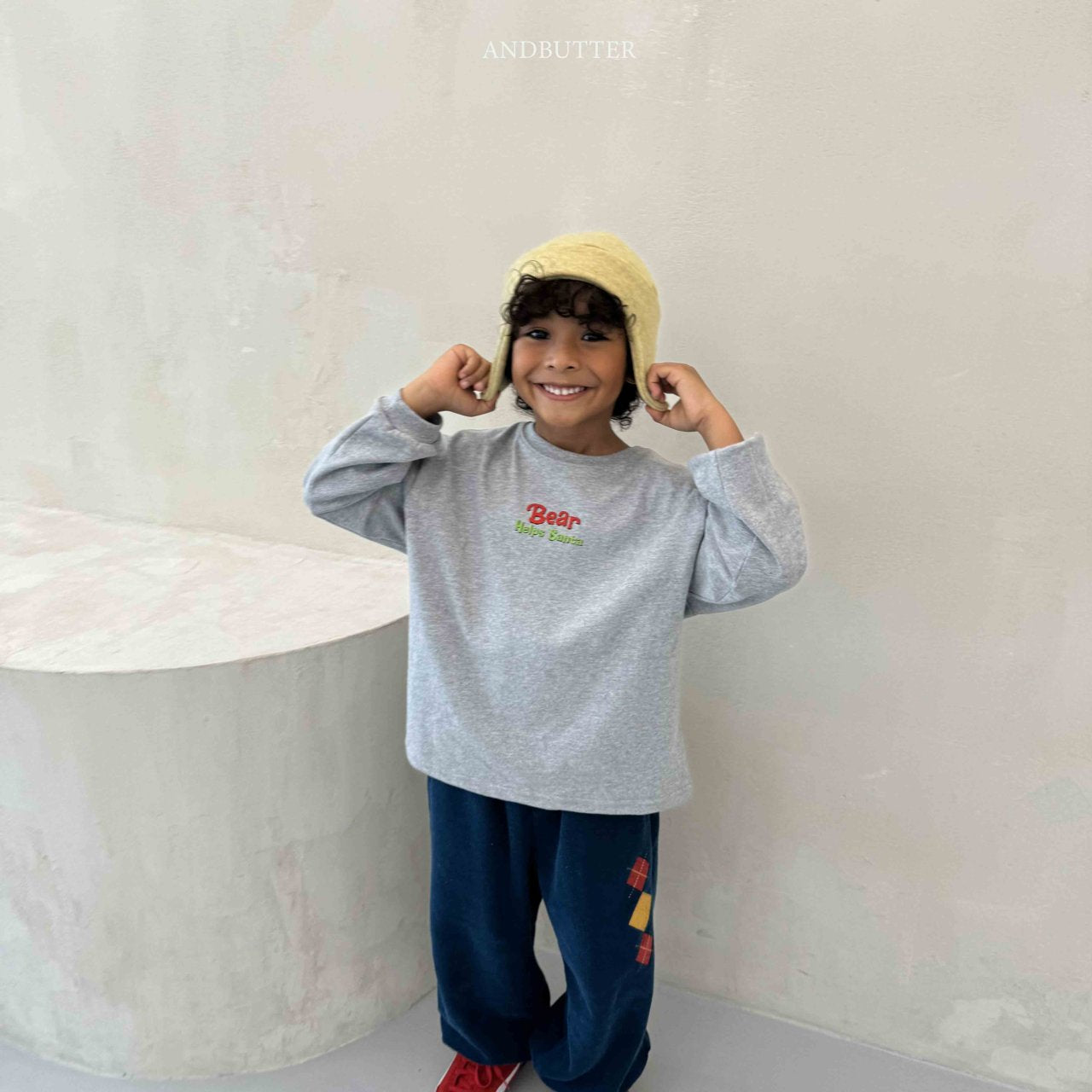 《予約》Santa Bear Tee / andbutter