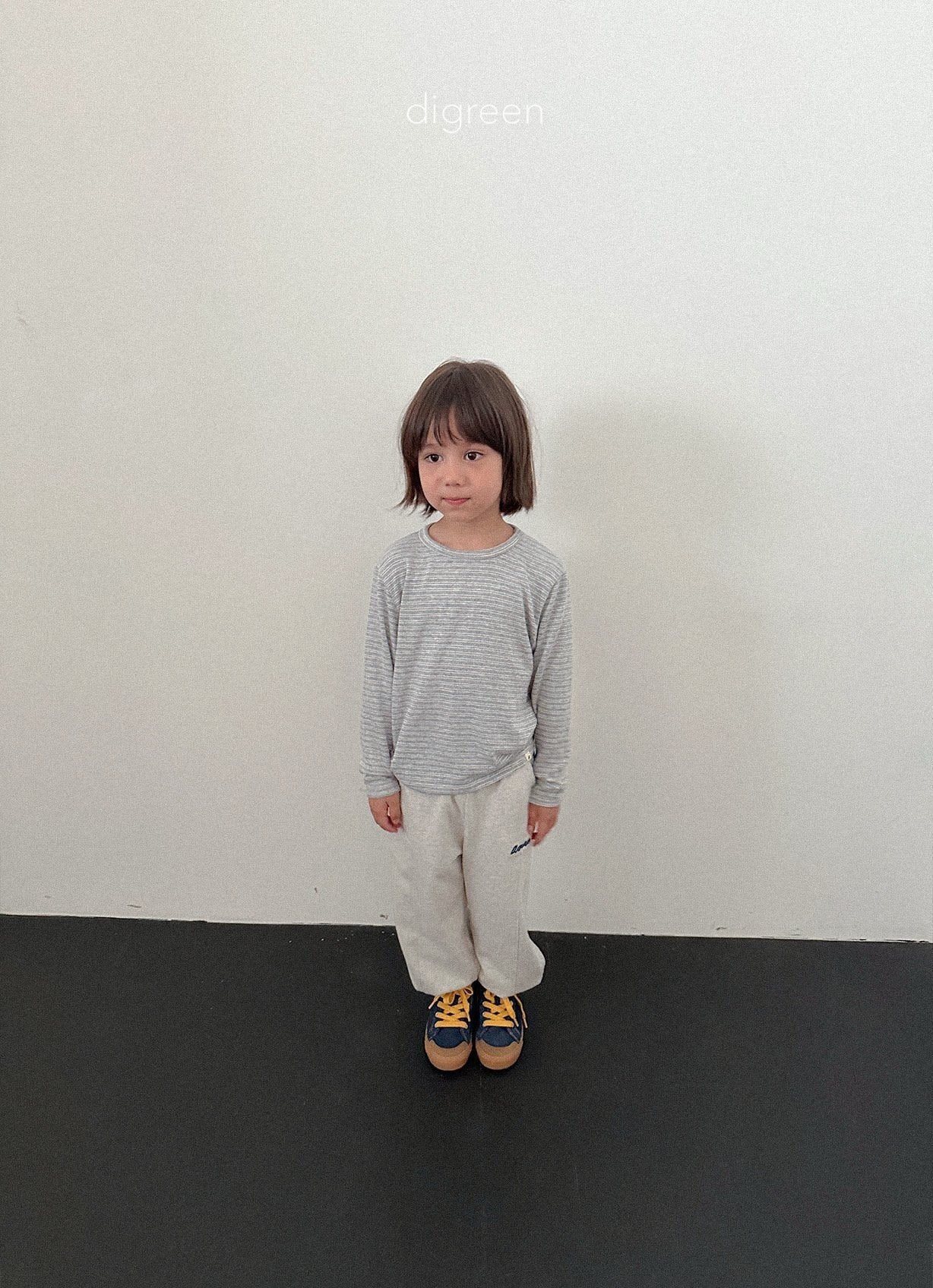《予約》Stripe Latte Tee / digreen