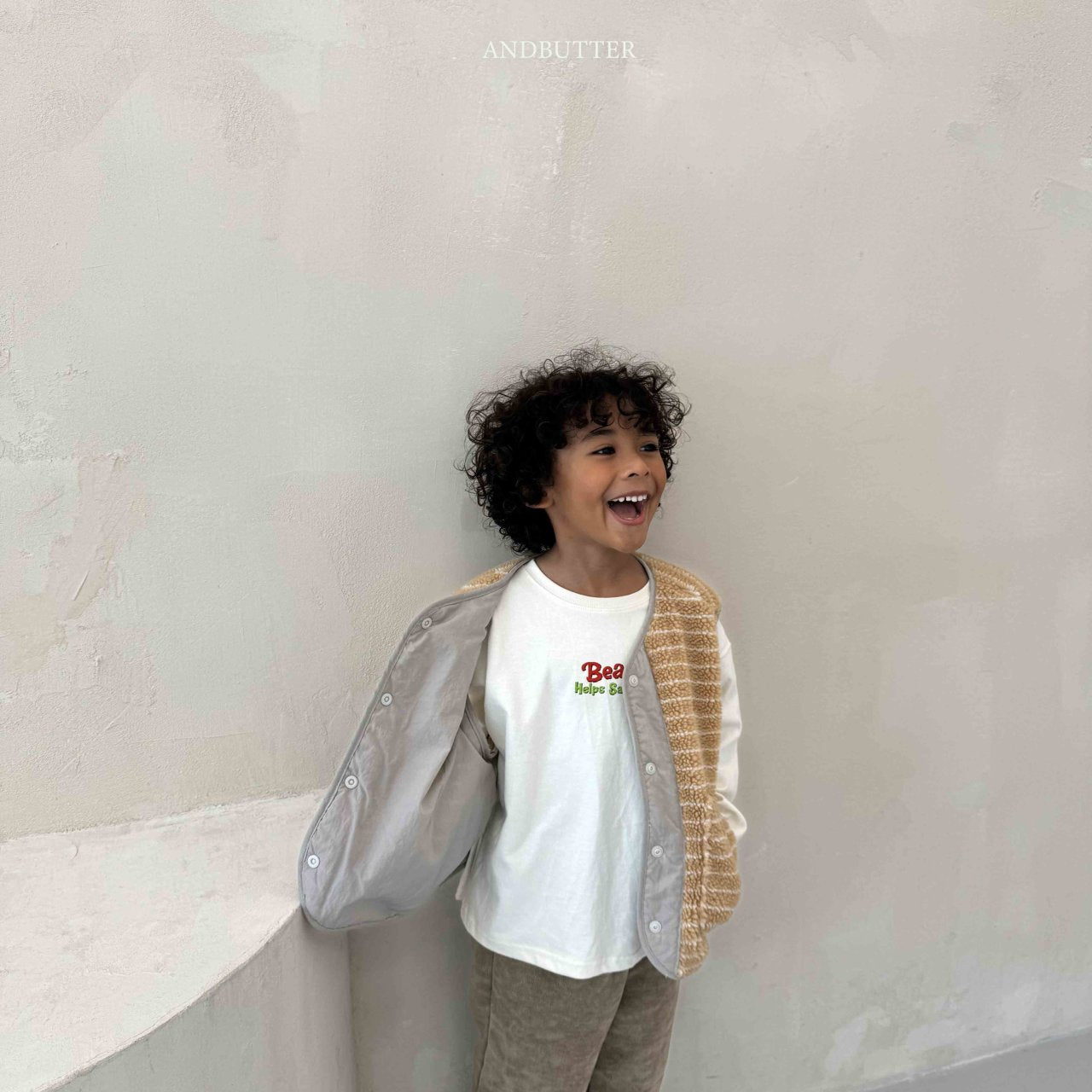 《予約》Santa Bear Tee / andbutter