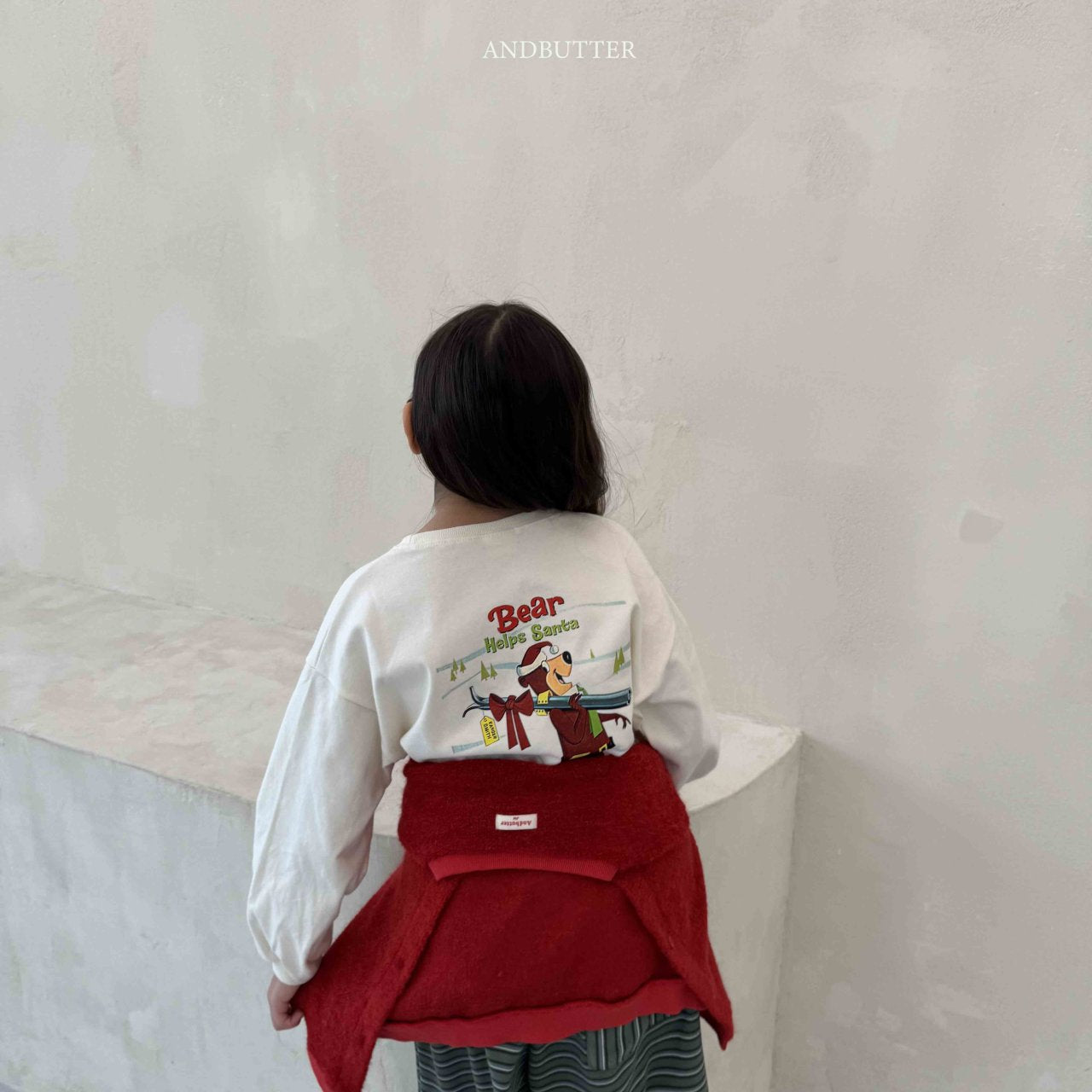 《予約》Santa Bear Tee / andbutter