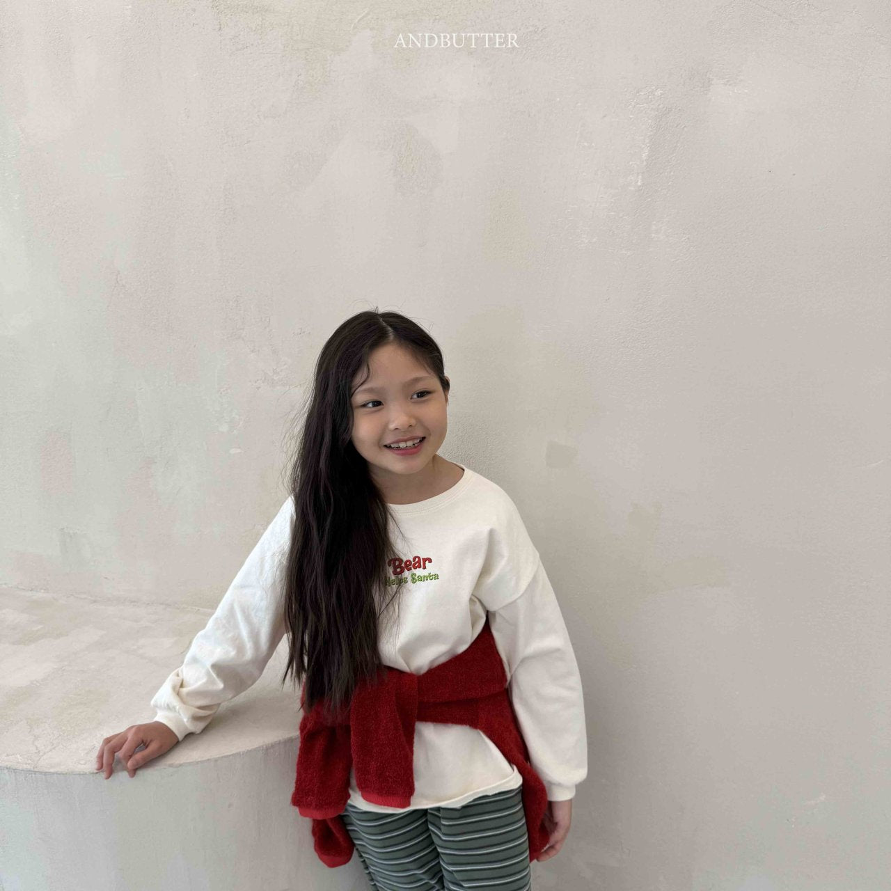 《予約》Santa Bear Tee / andbutter