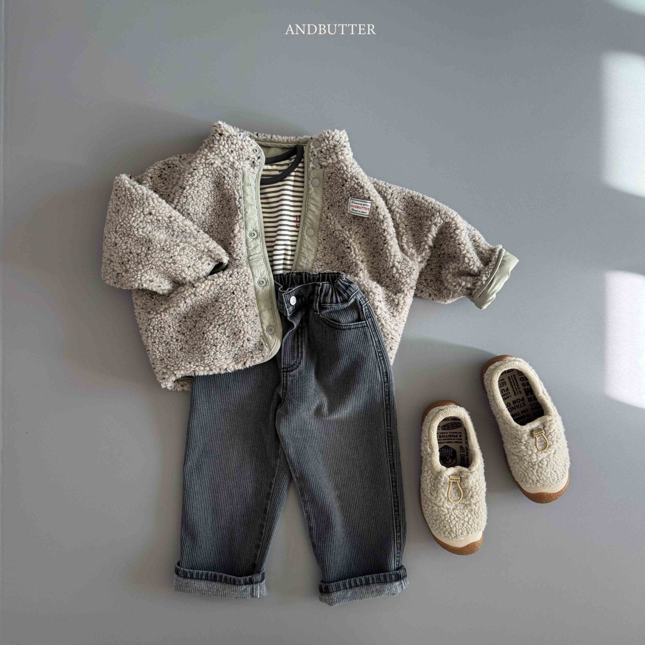 《予約》Ribby Black Panst / andbutter