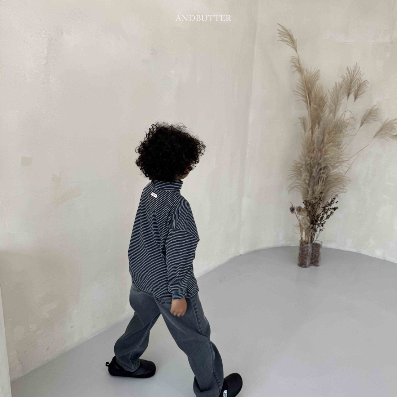 《予約》Ribby Black Panst / andbutter