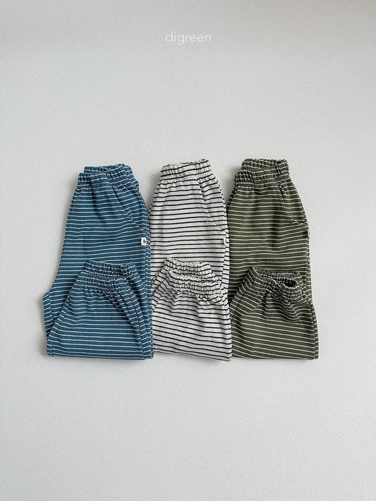 《予約》Stripe Jogger Pants / digreen